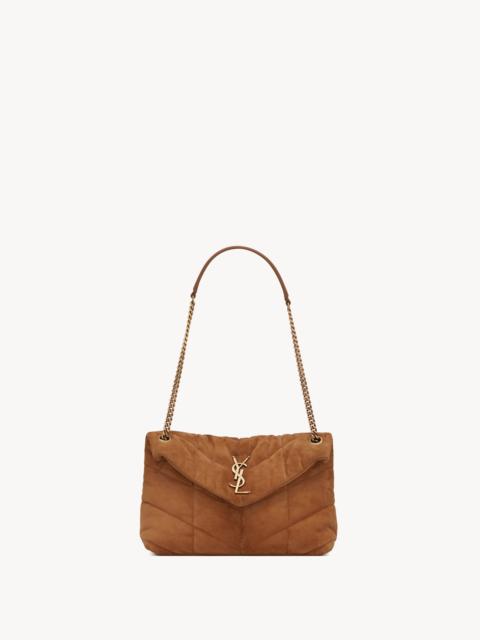 SAINT LAURENT PUFFER SMALL IN SUEDE