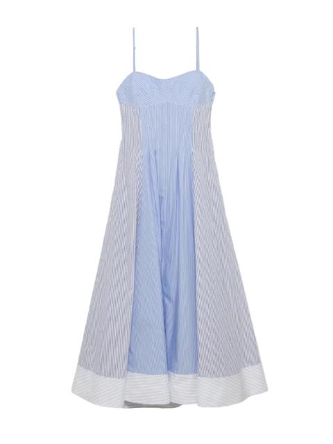 SIMKHAI Chamberlain Midi Dress in Periwinkle Multi Stripe