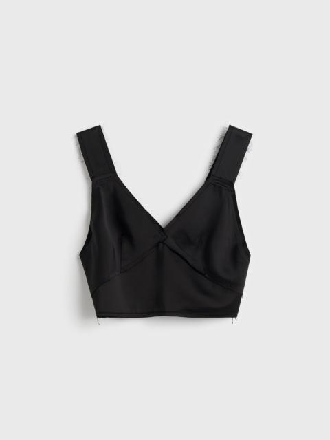 TOTEME Cropped satin camisole black