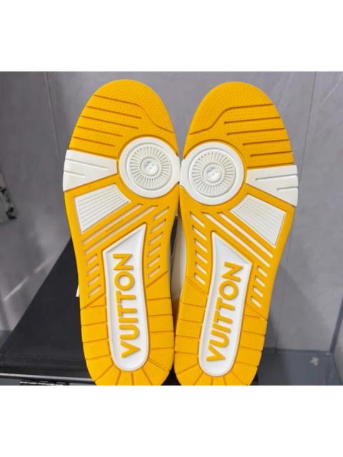 Louis Vuitton Louis Vuitton Trainer Velcro Sneakers — White & Yellow