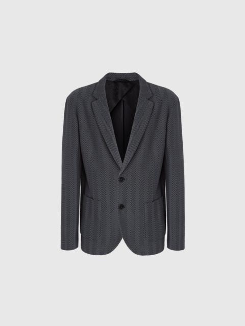 Missoni Missoni Single-breasted Jacket With Zigzag Pattern in Grey at Nordstrom