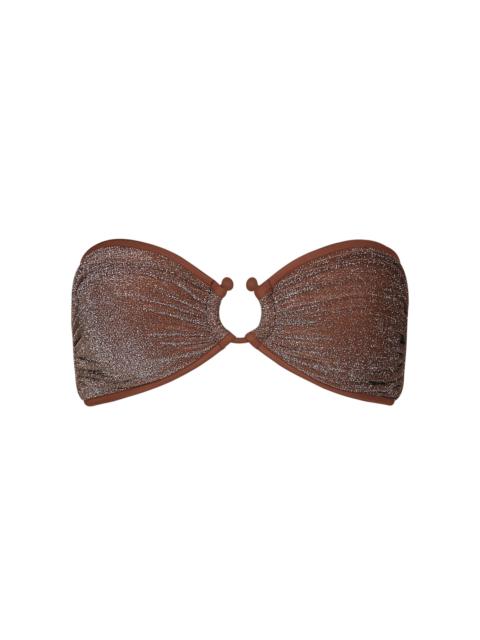Johanna Ortiz Seawaters U-Ring Bikini Top brown
