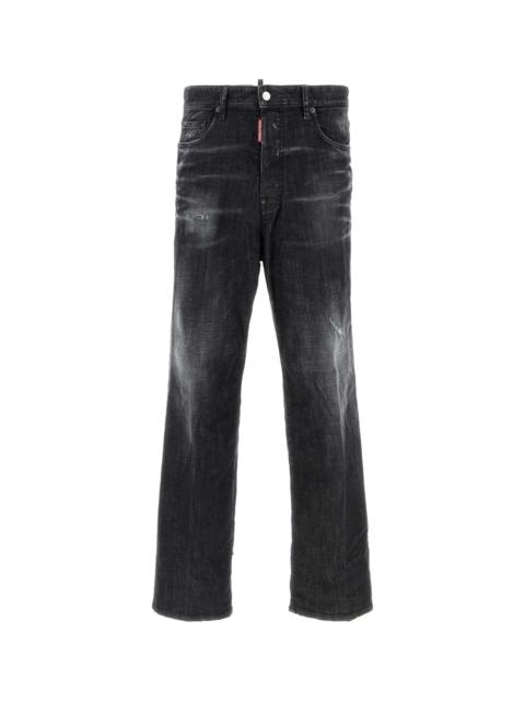 DSQUARED2 Black Stretch Denim Loose Jeans