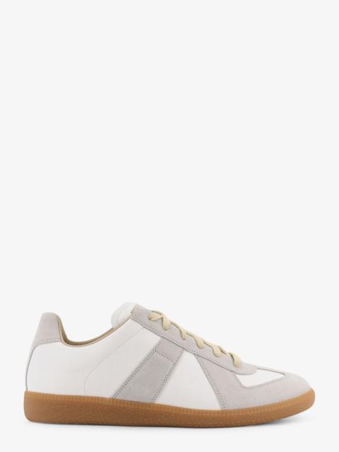 Maison Margiela Maison Margiela Replica Leather And Suede Low-Top Sneakers