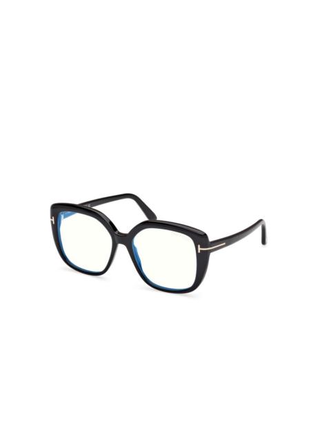 TOM FORD Tom Ford Blue Light Block Butterfly Ladies Eyeglasses FT6043-B 001 53