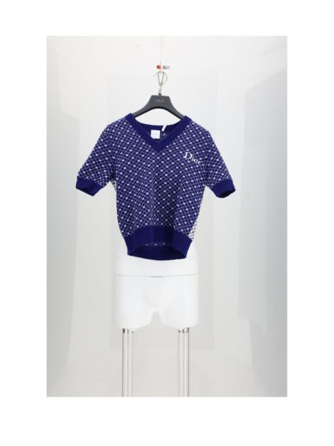 Dior Dior Ba-cannage Jacquard Knit Blue Women