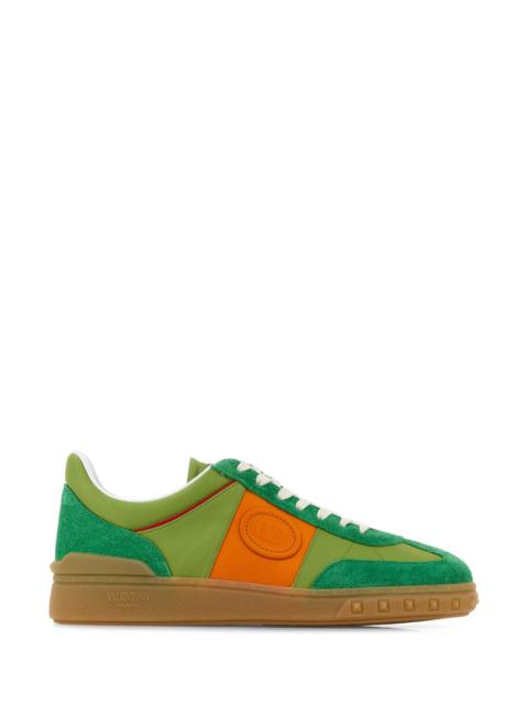 Valentino Valentino Garavani Men Multicolor Suede And Fabric Upvillage Sneakers