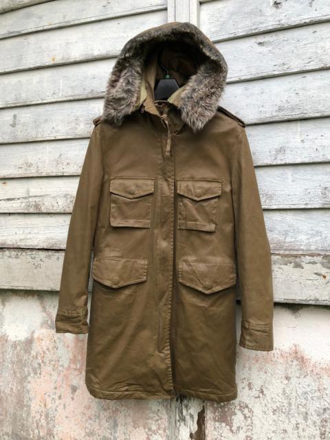 Diesel Diesel Dress&Impress Faux Fur Lining Hood Coated Padded Coat