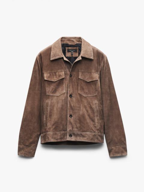 rag & bone rb Suede Trucker Jacket
