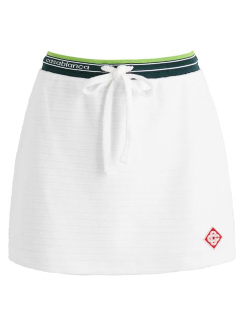 Casablanca Hippie Velour Mini Skirt