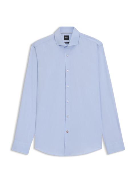 BOSS REGULAR-FIT SHIRT IN STRETCH-COTTON TWILL