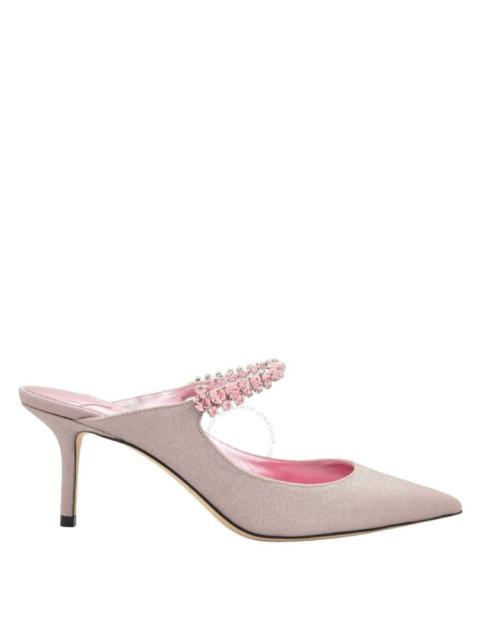 JIMMY CHOO Jimmy Choo Glitter Fabric Bing 65 Mules