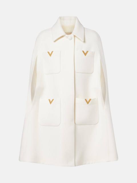 Valentino VGold wool cape