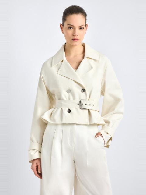 DEREK LAM 10 CROSBY RENATA CROPPED TRENCH