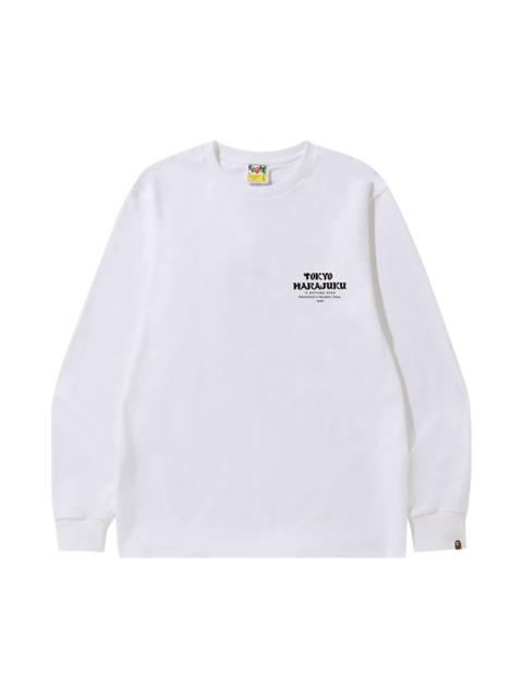 A BATHING APE® BAPE Japan Culture Daruma Long-Sleeve Tee 'White'