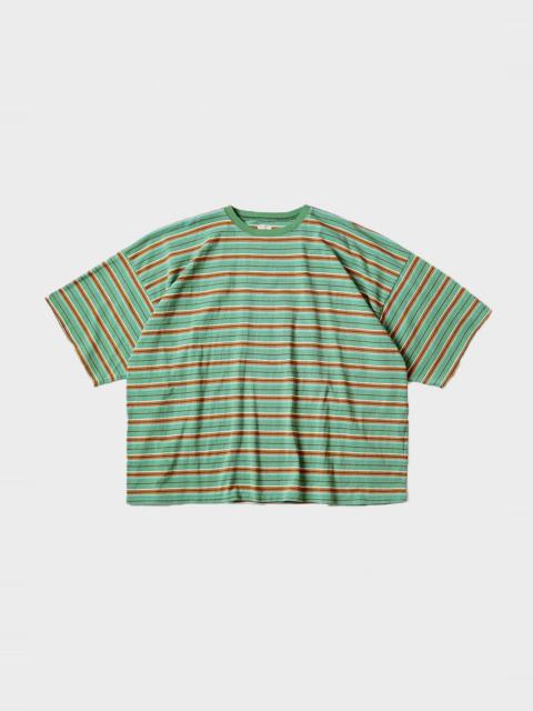 Multi Stripe Jersey HUGE-T - Green/Camel