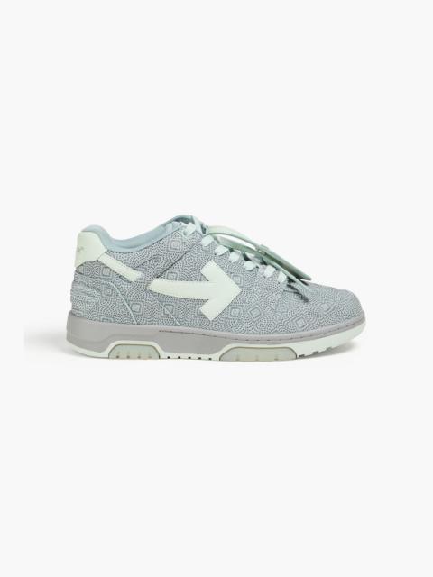 Off-White Out of Office textured-suede sneakers