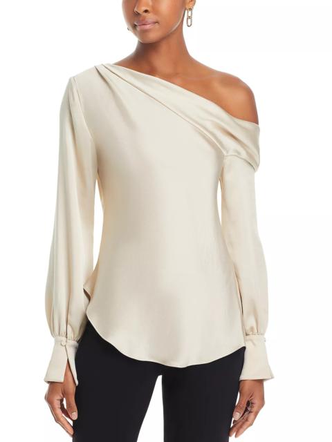 SIMKHAI Alice Draped One Shoulder Top