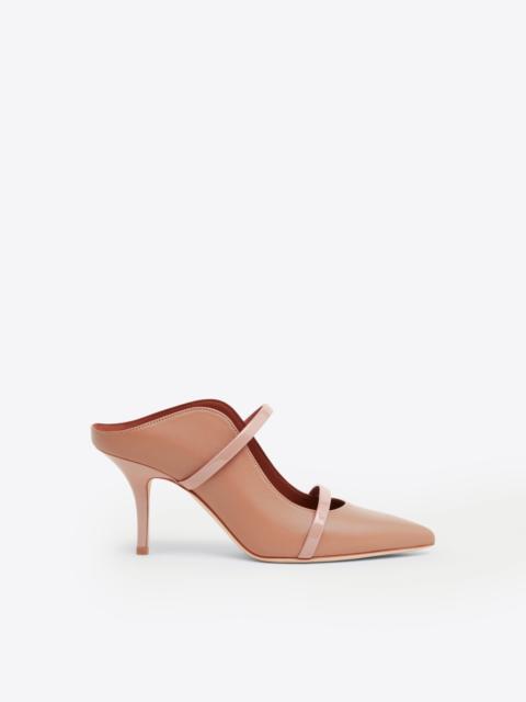 MALONE SOULIERS Maureen 70 Blush Leather Mules