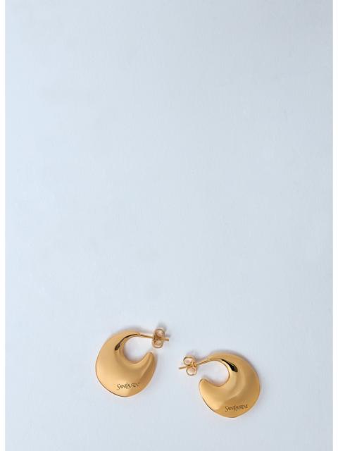 Saint Laurent Women Teardrop Hoop Earrings