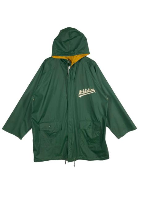 Other Designers Vintage Oakland Athletics Rain Venus Reversible Jacket