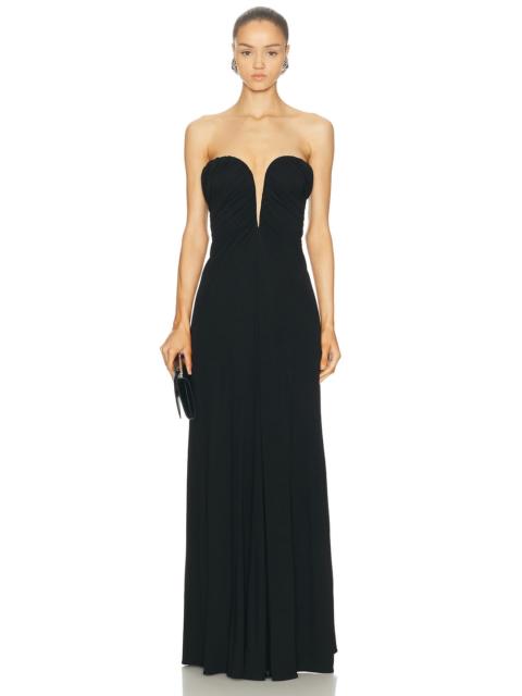 ATLEIN Bustier Ruched Gown