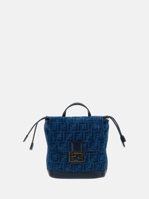 FENDI Fendi Women Backpack Denim Flock Ffbackpack Denim Flock Ff