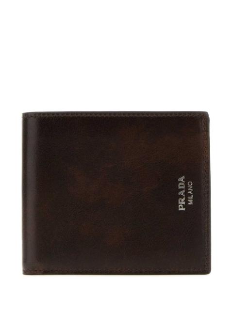 Prada Prada Men Chocolate Leather Wallet