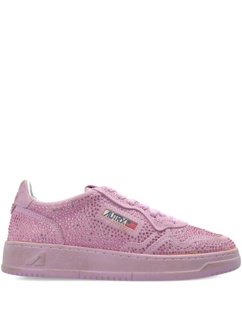 AUTRY suede crustal-embellished sneakers