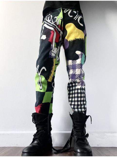 VERSACE SS1991 Versace Jeans Couture Pop Art Printed Jeans
