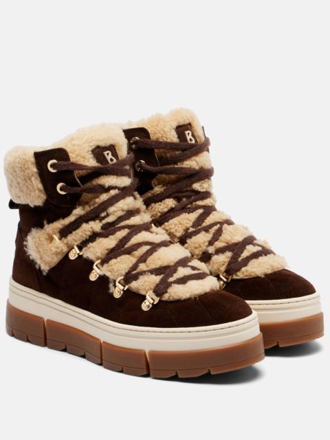 BOGNER Vaduz suede and shearling ankle boots