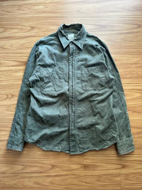 Yohji Yamamoto Yohji Yamamoto AAR Yohji Studio Rare Printed Army Shirt