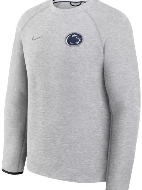 Nike Nike Men's Penn State Nittany Lions Dark Grey Heather Tech Fleece Crewneck Sweatshirt