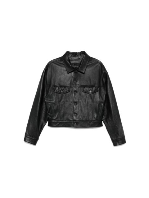 Balenciaga Black Jackets - Leather Jackets Women