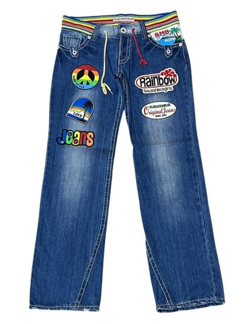 Hysteric Glamour FYE🔥JAPANESE BMB BLUE MOON BLUE DRAWSTRING WAIST JEANS
