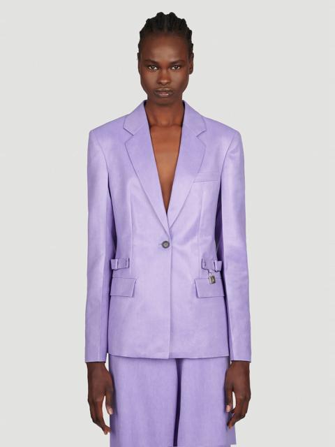 JW Anderson Padlock Strap Suit Single Breasted Blazer