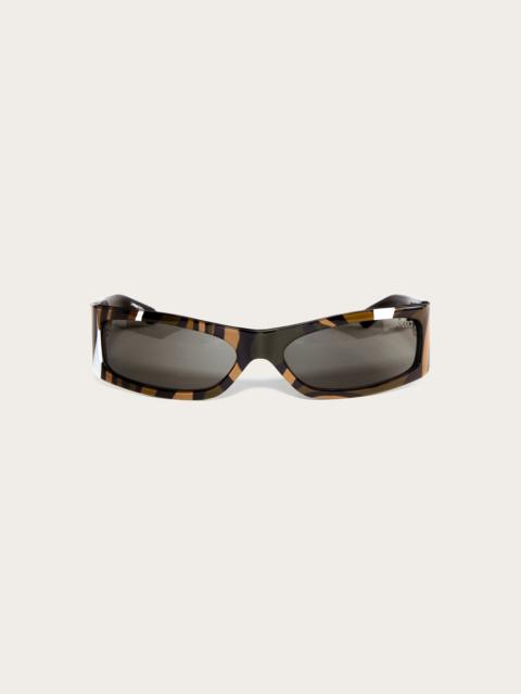 PUCCI MARMO PRINT RECTANGULAR SUNGLASSES