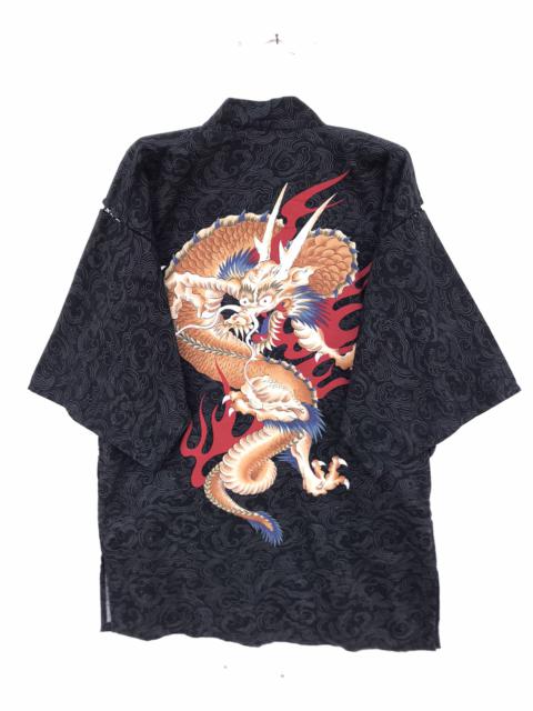 Other Designers Japanese Brand - Vintage Dragon Printed Kimono