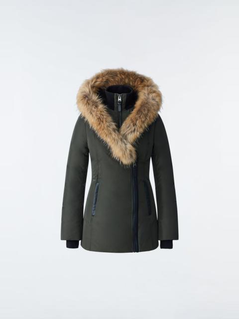 MACKAGE ADALI down coat with natural fur Signature Mackage Collar
