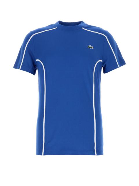 LACOSTE Blue polyester t-shirt