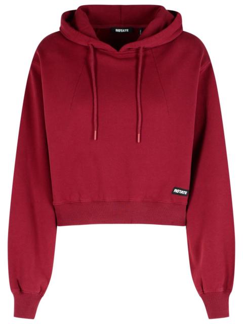 ROTATE Rotate Burgundy Cotton Sweatshirt Women