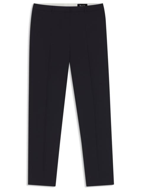 BOSS REGULAR-FIT TAPERED-LEG PANTS IN CHECKERED VIRGIN WOOL