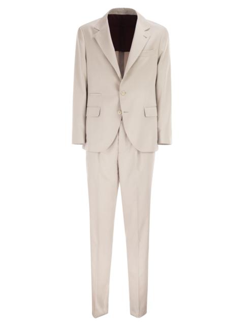 Brunello Cucinelli Brunello Cucinelli Men Silk Suit With Three-Button Blazer