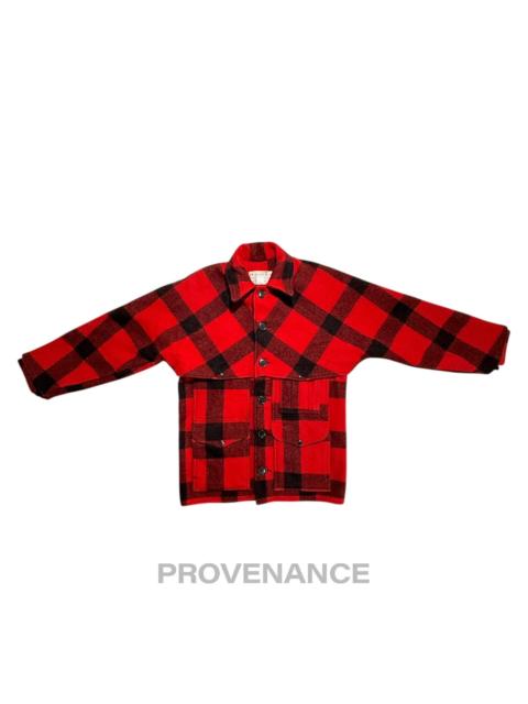 FILSON Filson Double Mackinaw Cruiser USA Wool Red Plaid 38 S