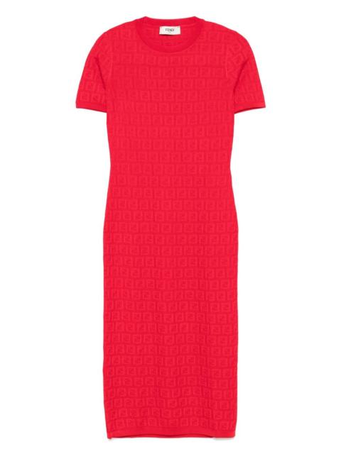 FENDI Fendi Women Ff Cotton Blend Midi Dress
