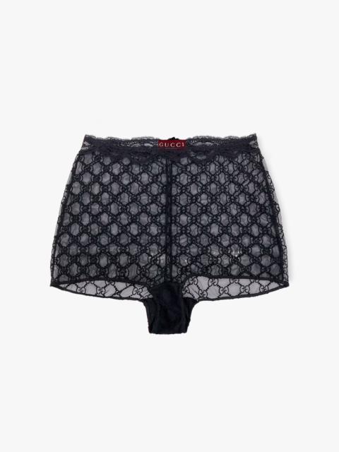 Gucci Lace Culottes With All-Over Gg Motif