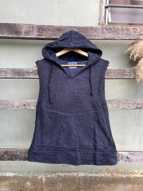 Other Designers Vintage Blue Blue Japan Arigato Indigo Hoodie Vest