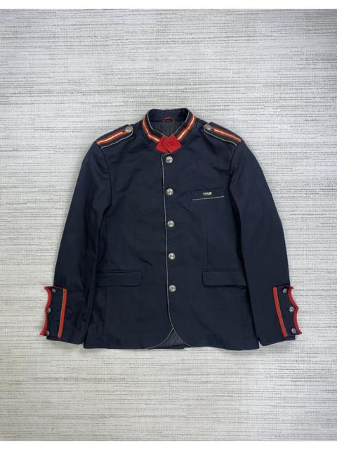 Other Designers Le Grande Bleu (L.G.B.) - Vintage Mondo Military Uniform Button Suit Jacket