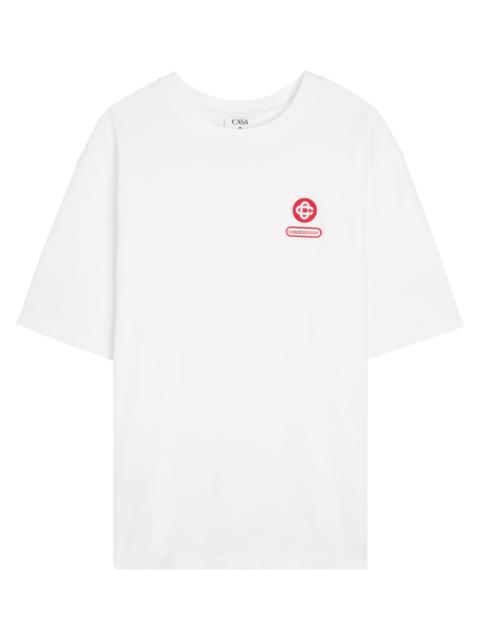 CASABLANCA Casablanca Logo Patch Cotton T-shirt
