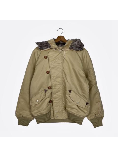 Other Designers Vintage 80s Wrangler Rapid Train N2B Sherpa Lined Jacket